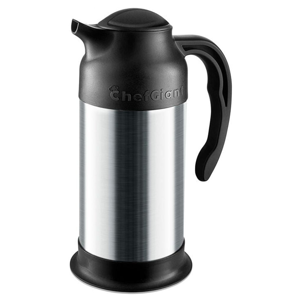 Yastant 1l(34oz) Thermal Coffee Carafe Tea Pot Stainless Steel, Double Wall Vacuum Insulated, Coffee Thermos for Coffee Milk Tea, Size: 19, Black