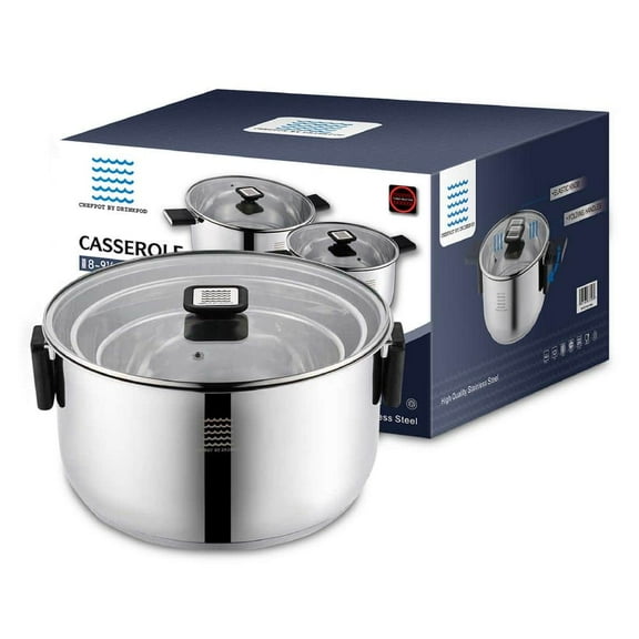 ChefPot 3-Piece Stainless SteelCookware Set in Silver