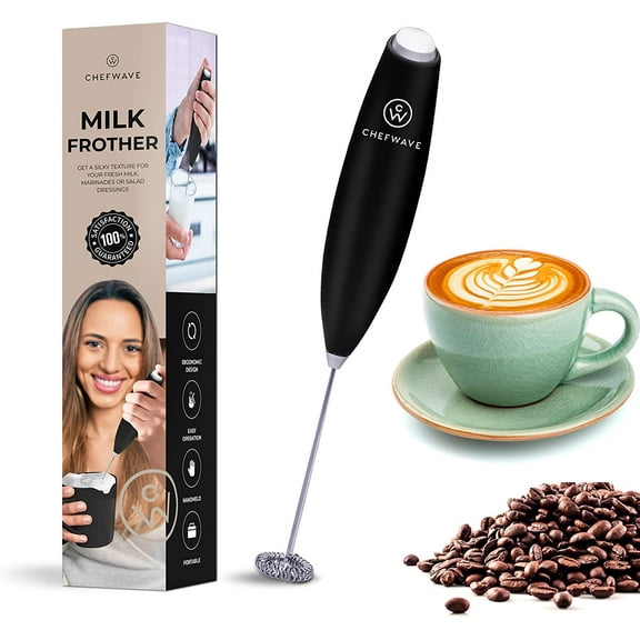 ChefWave Handheld Milk Frother (Black)