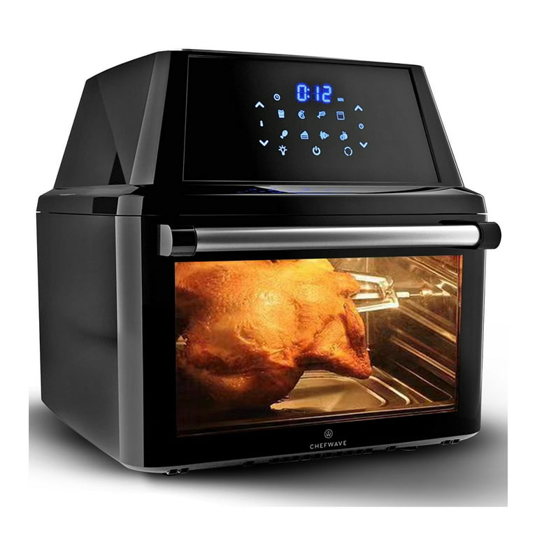 Ovente Multi-Function Air Fryer Rotisserie Oven With Digital