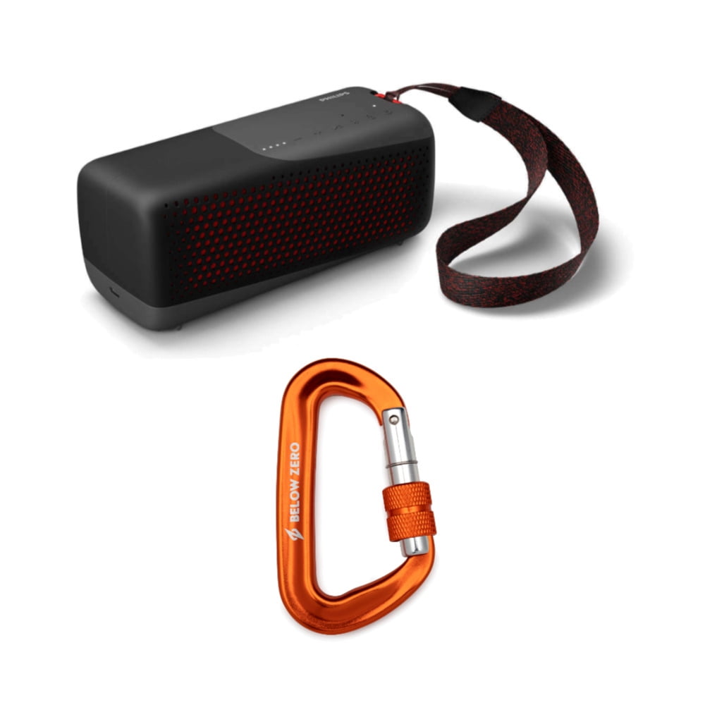 Rugged Outdoor Bluetooth Speaker with Dual Passive Radiators, Black