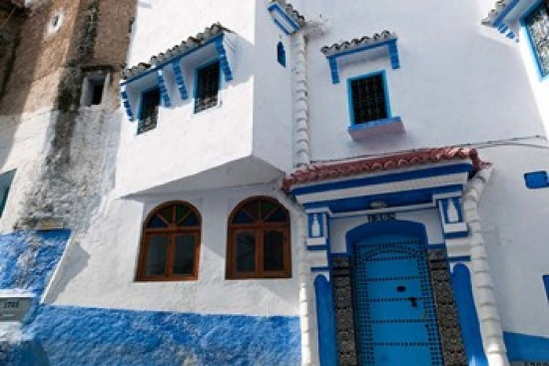 Chefchaouen Tangeri-Tetouan Rif Mountains Morocco Canvas Art - Nico Tondini DanitaDelimont (29 x 20)
