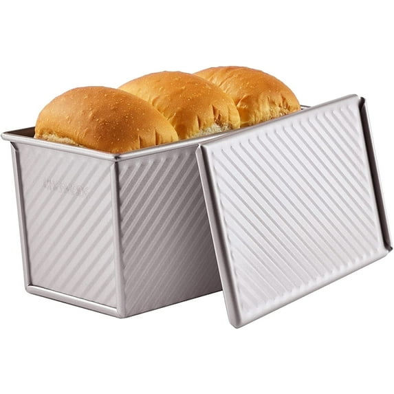 Chefmade Pullman Non-stick Carbon Steel Bread and Loaf Pan, Easy Release