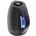 thumbnail image 1 of Chefman 1.7L Electric Kettle w/ Automatic Shutoff, LED Lights - Black Stainless Steel, New, 1 of 7