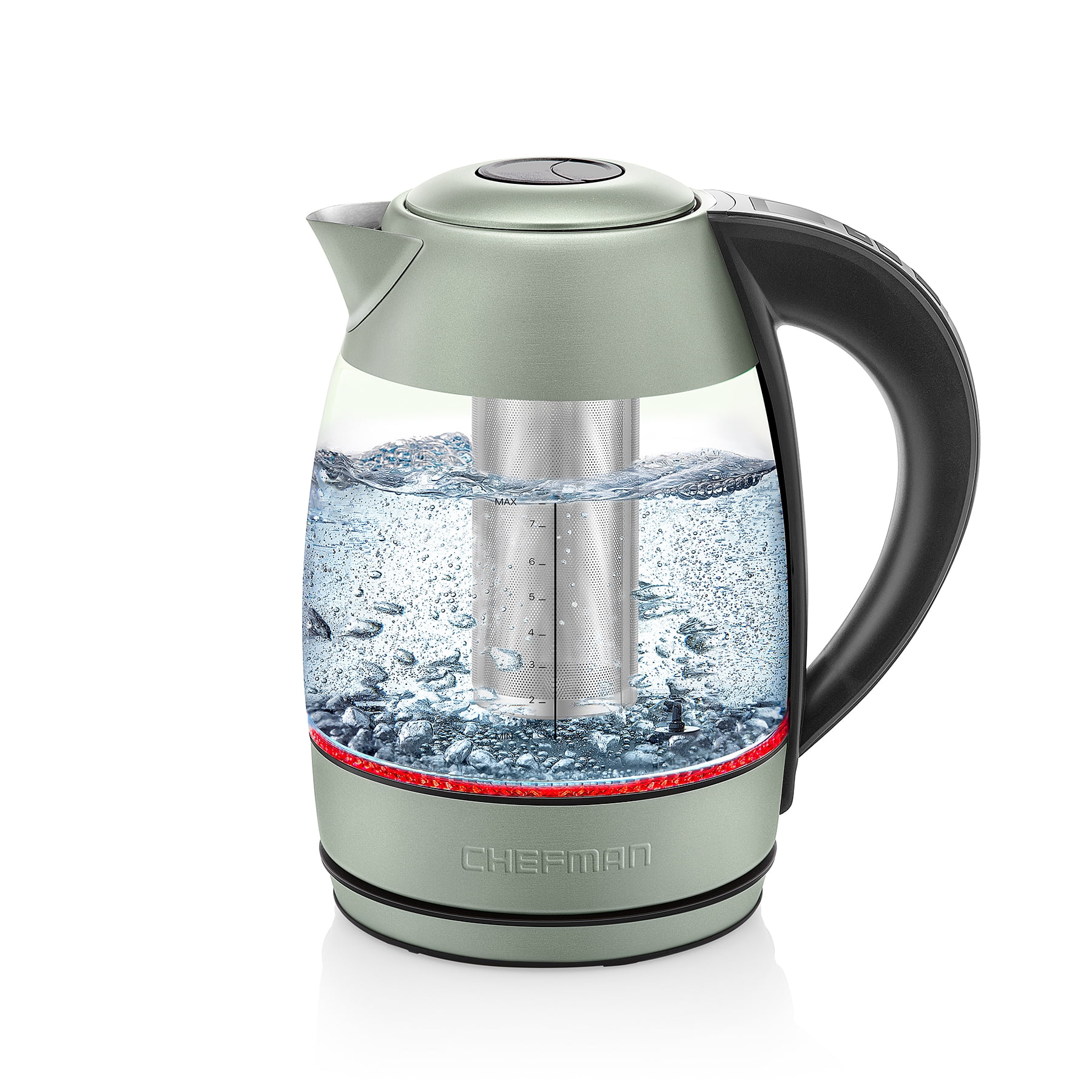 Chefman® Color Changing Stainless Steel Electric Kettle, 1.7 L - Foods Co.