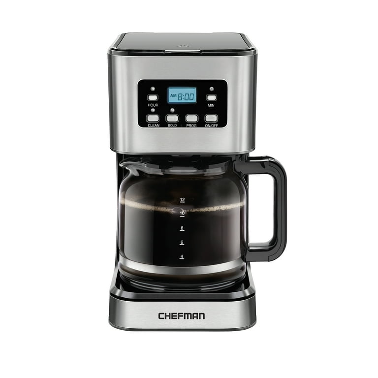 Chefman 12-Cup Programmable Coffee Maker, Black