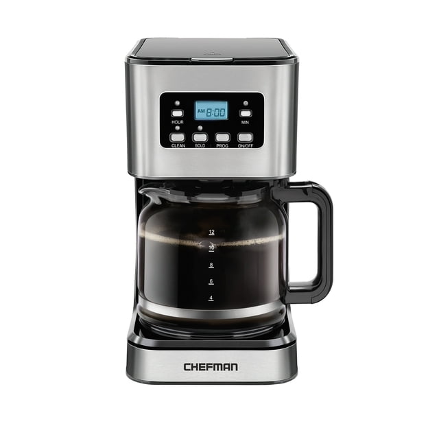 Chefman 12-Cup Programmable Digital Coffee Maker w/ Auto Shut Off ...