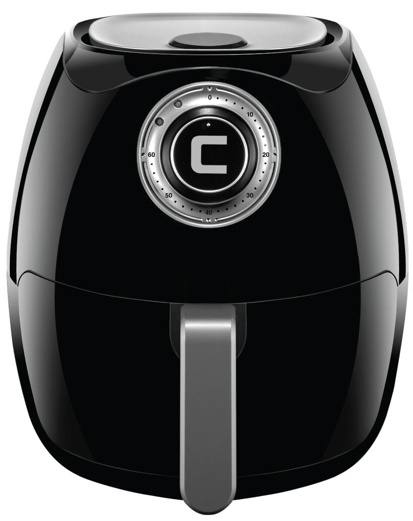 Chefman 3.5 Liter Air Fryer Oven with Space Saving Flat Basket, Black