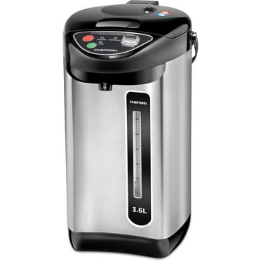 Chefman 3.6 Liter Electric Hot Water Pot w/ Dispenser - Stainless Steel, New