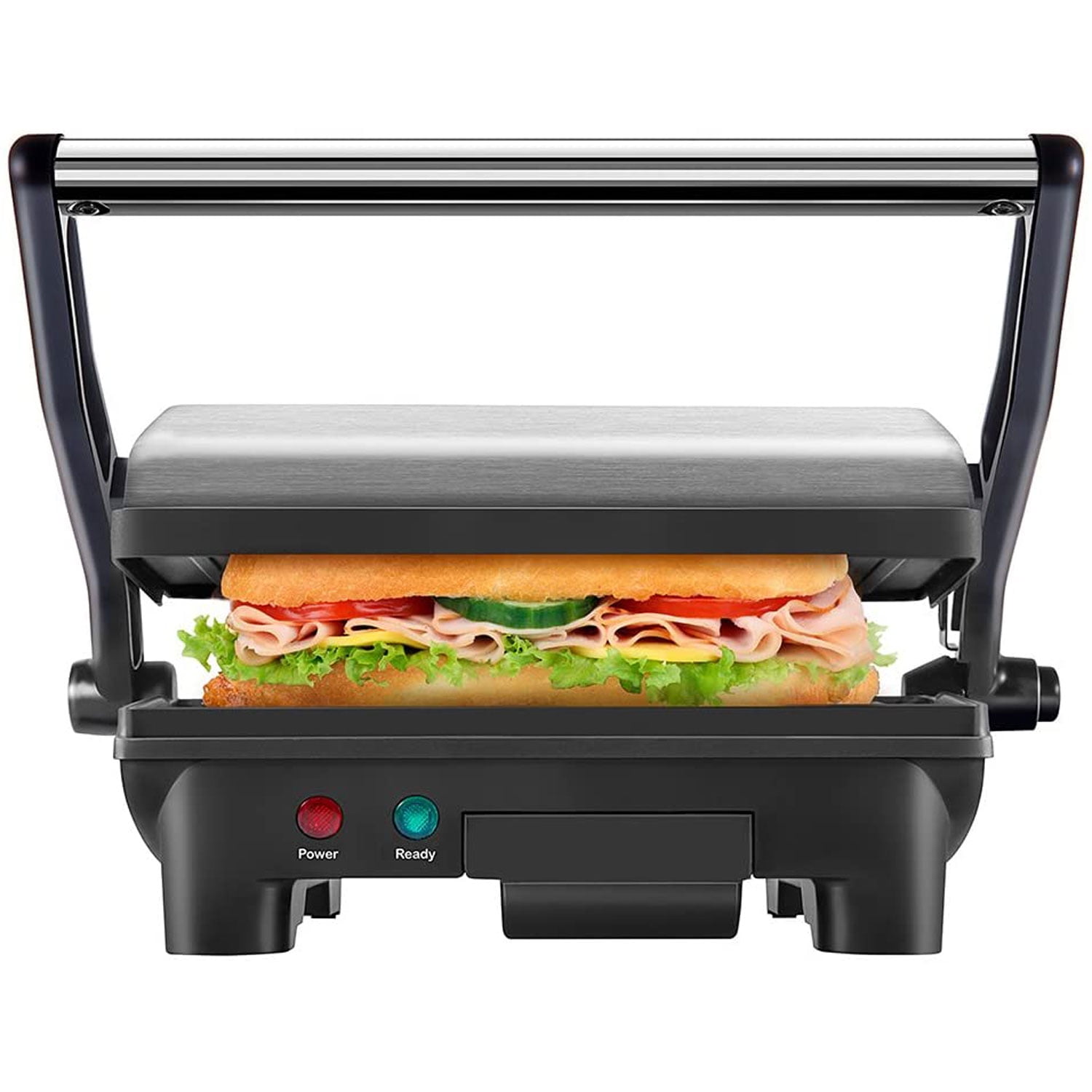 Chefman Stainless Steel 2-Slice Electric Panini Press Grill
