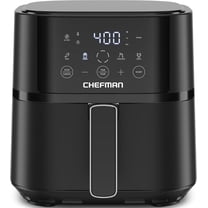 Chefman 4 Qt Compact Digital Touch Air Fryer w/ Hi-Fry & Shake Reminder - Black
