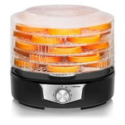 Chefman 5-Tray Adjustable Food Dehydrator, Black