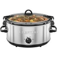 Chefman 6 Qt. Slow Cooker w/ Locking Lid and Three Heat Settings