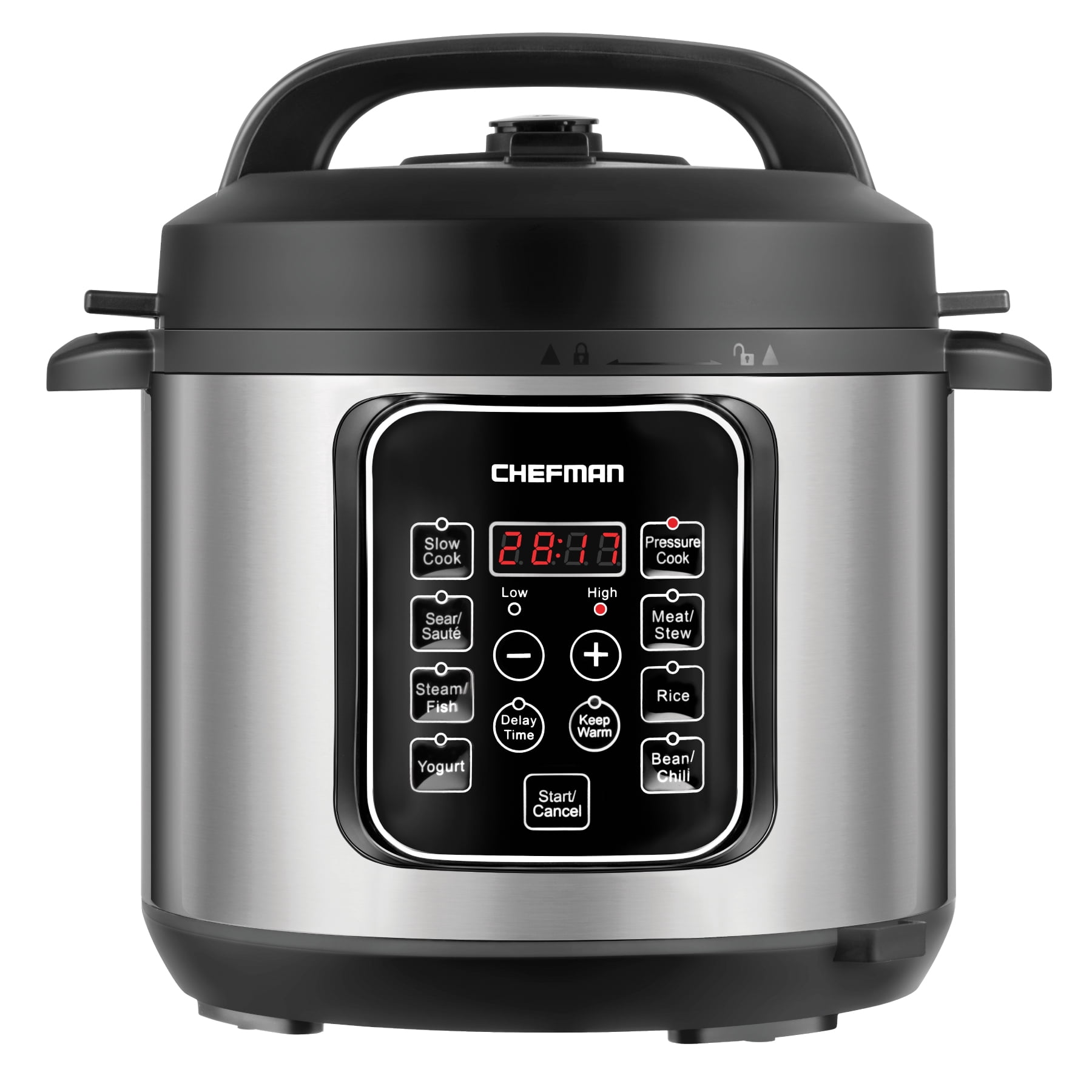 Magic Chef 9-in-1 6 Qt. Matte Black Electric Multi-Cooker with