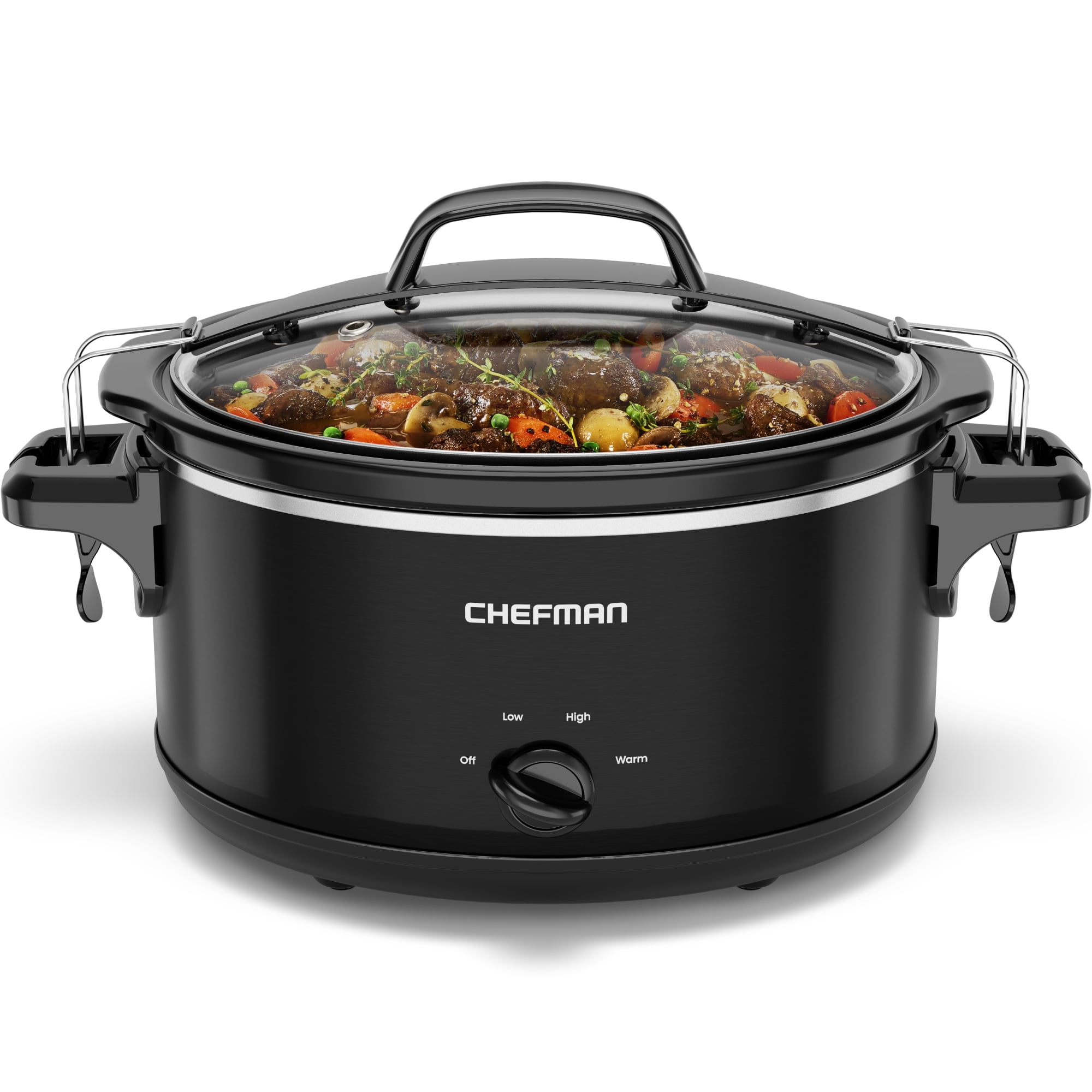 Chefman 6 Quart Slow Cooker with Locking Lid