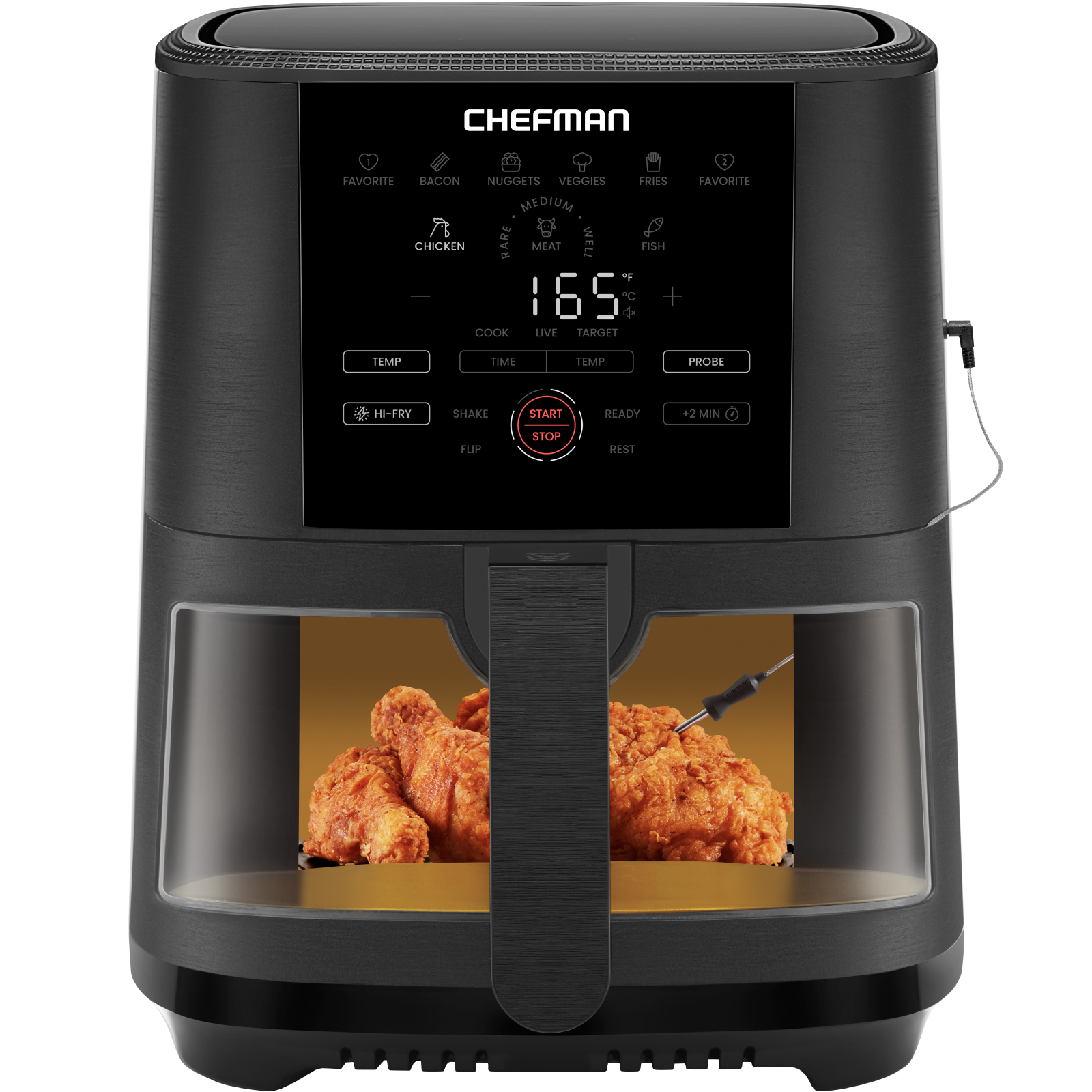 Chefman Digital 6.5 Liter Rapid Temperature Controlling Air Fryer W