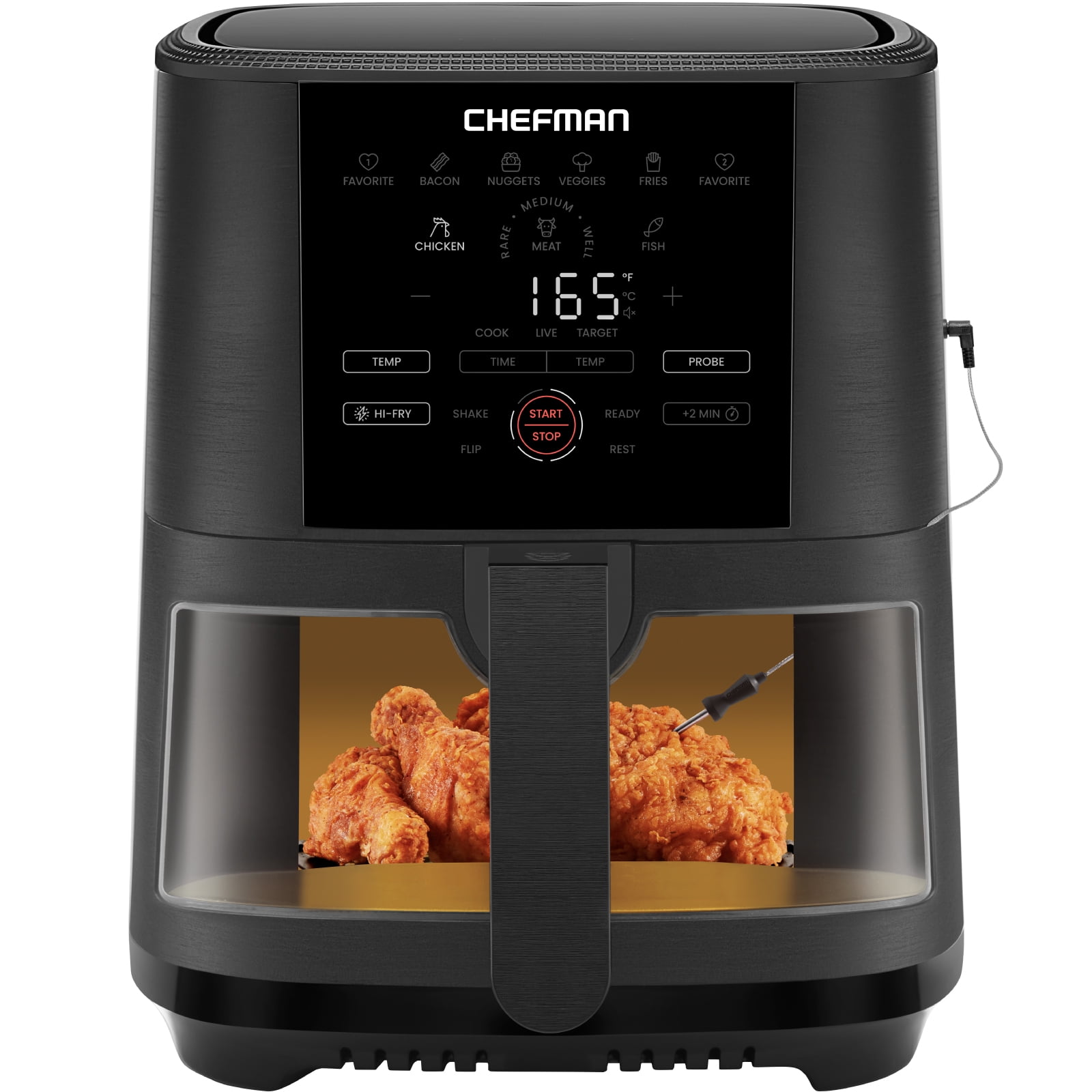 Chefman Air Fryer w/ Digital Touch Display, 5 Qt. Capacity, Windowed Basket – Black, New Sansujyuku sansujyuku.com