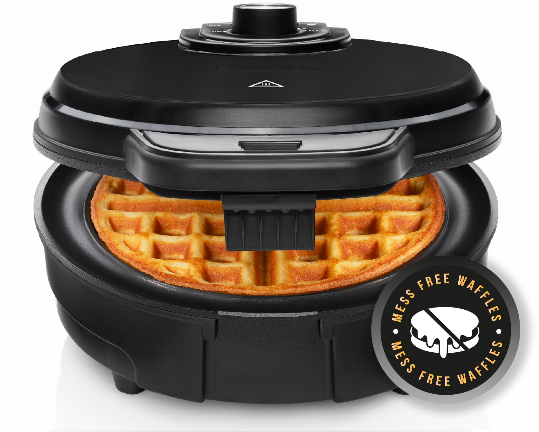 Dash Mini Waffle Maker for Individual Waffles Hash Browns Keto Chaffles with Easy to Clean Non-Stick Surfaces 4 inch White Pineapple Dmwa100pp