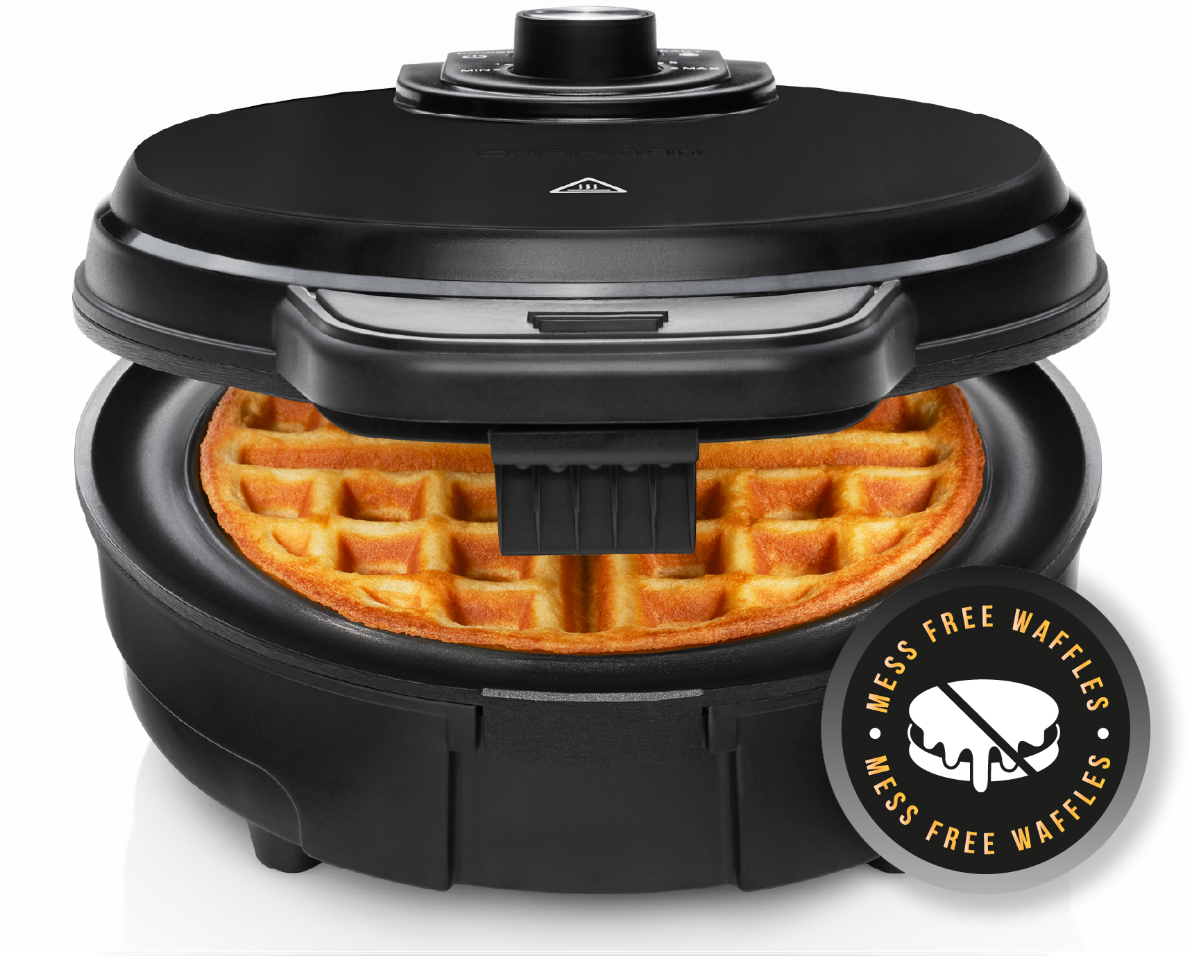 BLACK+DECKER Belgian Flip Waffle Maker, Black/Silver, WM1404S