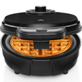 thumbnail image 1 of Chefman Anti-Overflow Belgian Waffle Maker w/ Shade Selector, Non-Stick Plates - Black, New, 1 of 8