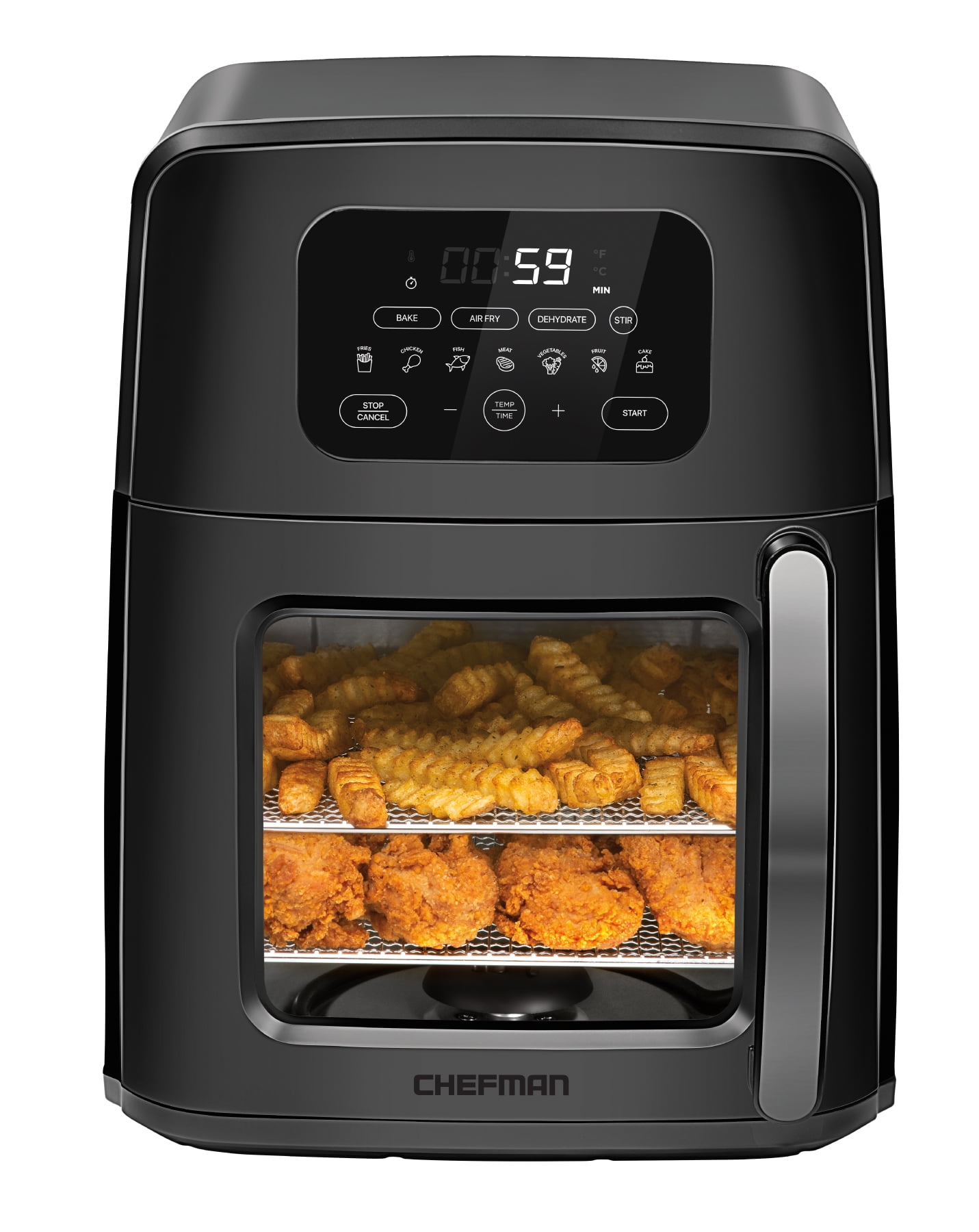 N / B 1000 W air Fryer, 360 Degree Heating, Automatic Memory  Shutdown, Large Handle, Mechanical Rotation, Integrated Grill : Home &  Kitchen