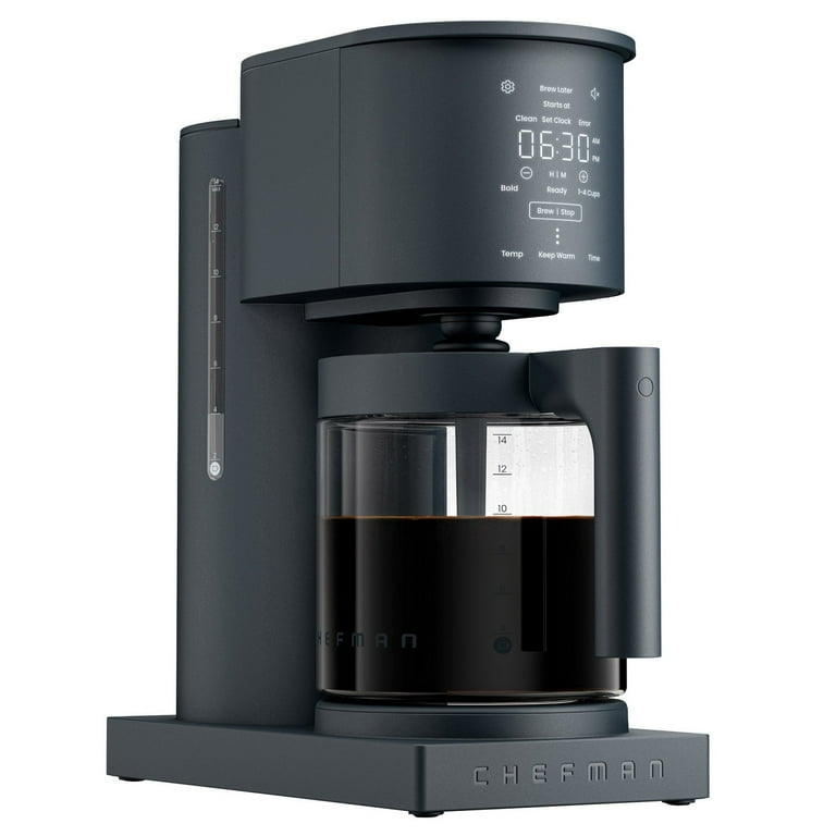 Chefman, Coffee Maker, 14-Cup Programmable Drip, Black - Walmart.com
