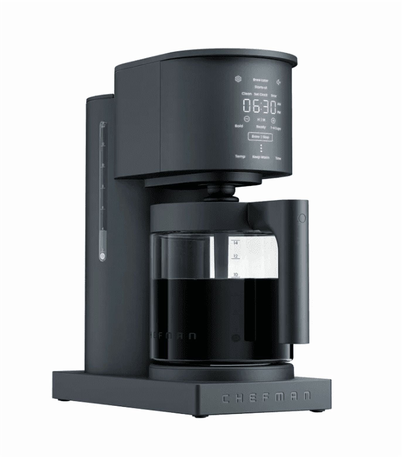 Chefman Caffeinator Drip 14-Cup Programmable Coffee Maker, Black ...