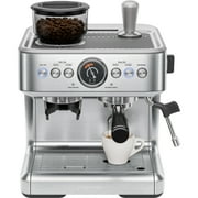Chefman Crema Supreme Espresso Machine with Conical Burr Grinder and Steam Wand – Stainless Steel, New - rated 4.3 stars from 1190 reviews