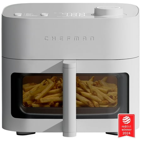 Chefman 8 Qt. Crispinator Air Fryer w/ Powerful DC Motor & 450°F Max Temp, Concrete