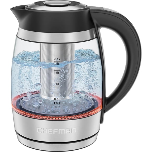 Chefman Custom-Temp 1.8L Electric Kettle w/ Temperature Control, Keep Hot Function Stainless Steel