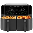 thumbnail image 1 of Chefman Dual Basket Air Fryer w/ Digital Touchscreen, 2 Independent 3 Qt Baskets, Sync Finish - Black, 1 of 10