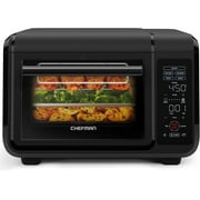 Chefman EasyAir 15 Qt. Toaster Oven Air Fryer, 5 Cooking Functions & 450°F Max Temperature – Black
