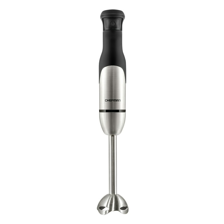 Chefman Immersion Stick Hand Blender with Stainless Steel Blades, Powerful  Electric Ice Crushing 2-Speed Control Handheld Food Mixer, Purees