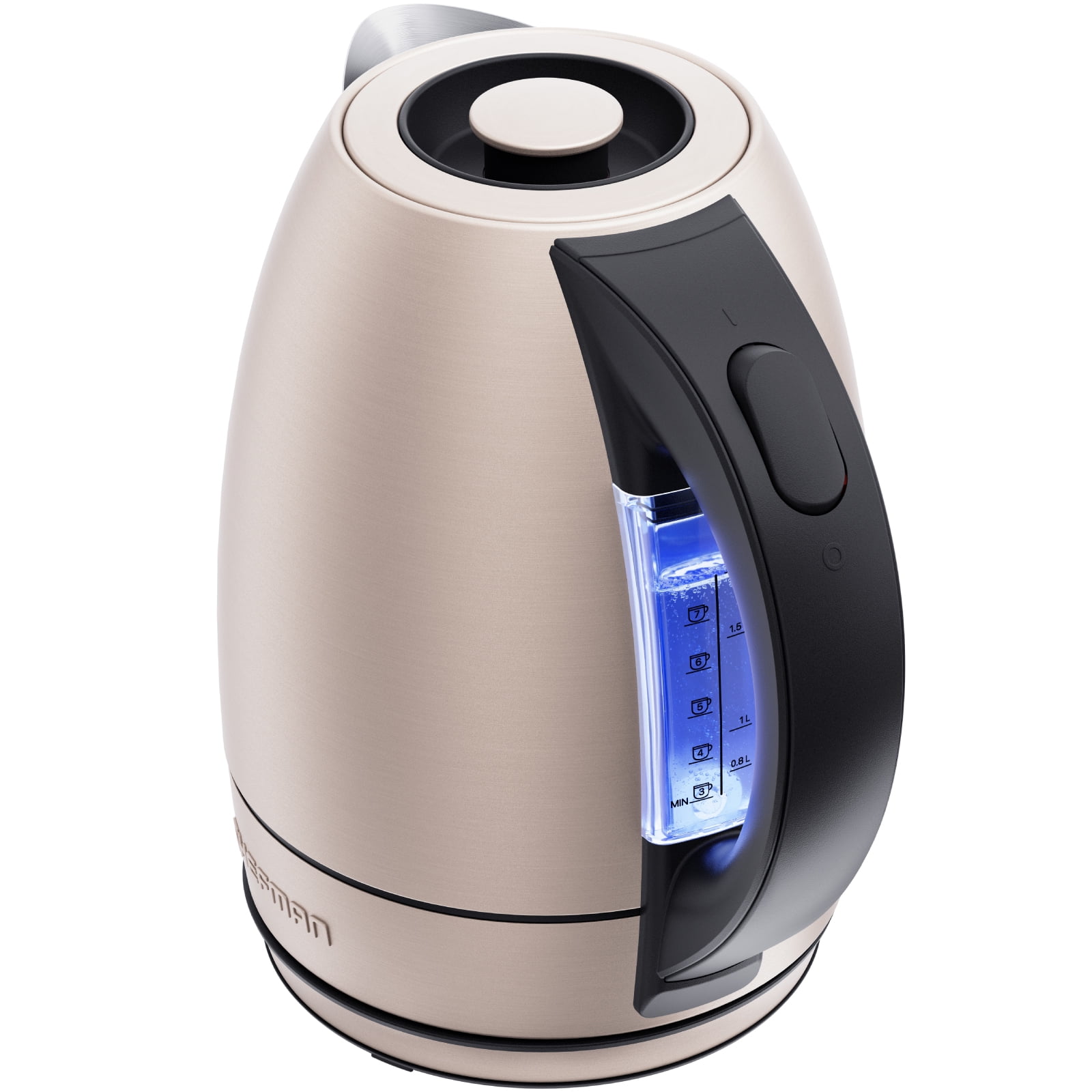 Chefman Easy-View Electric Kettle with Auto Shutoff, Stainless-Steel -  Walmart.com