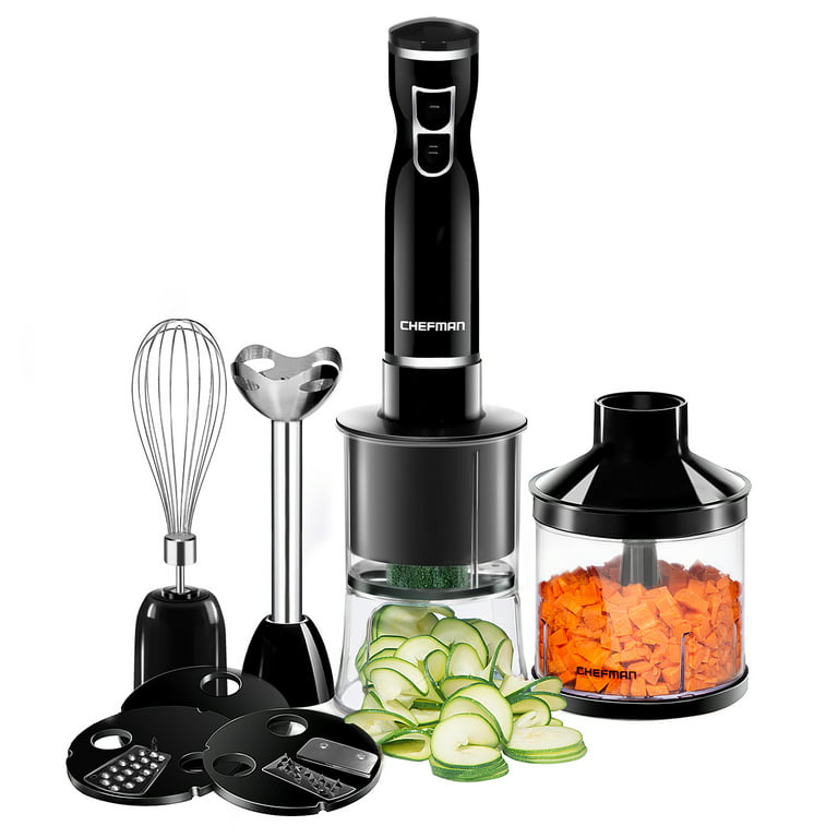 Chefman Electric Spiralizer & Immersion Blender, 6-in-1 Food Prep