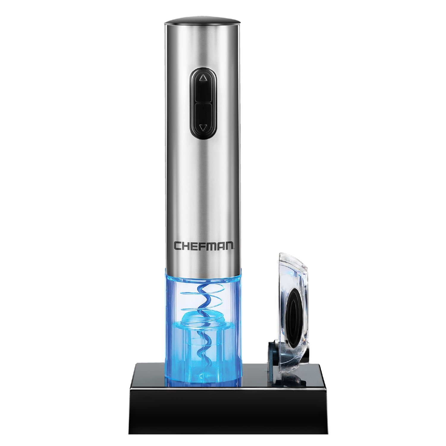 Stainless Steel Rechargeable Electric Wine Opener with Foil Cutter