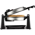 thumbnail image 1 of Chefman Flip Belgian Waffle Maker w/ Non Stick Plates, Adjustable Timer - Stainless Steel, 1 of 9
