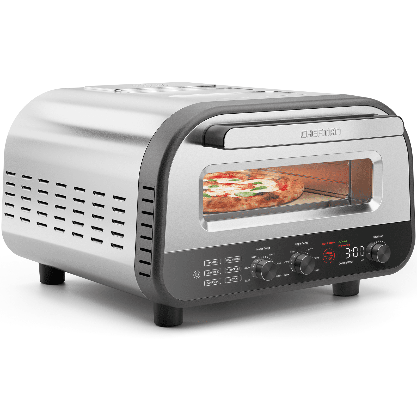 Chefman Home Slice Indoor Electric Pizza Oven Makes 12 Inch Pizzas