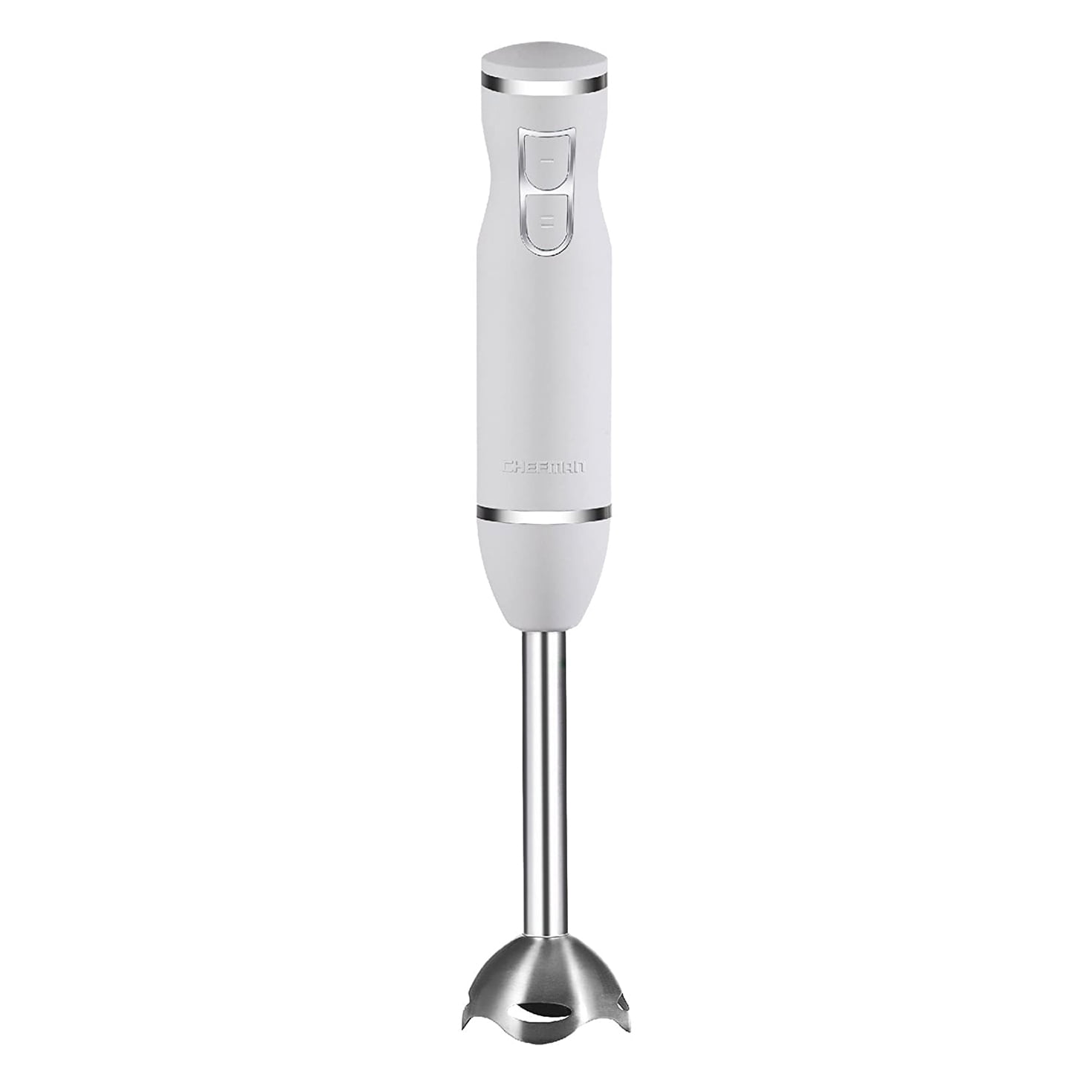 Chefman Immersion Blender 300-Watt Turbo 12 Speed Stick Hand Blender,  Powerful Ice Crushing Design Purees Smoothies, Sauces & Soups, Detachable  Heat