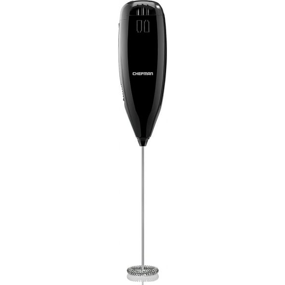 Chefman Milk Frother, Battery Operated - Black