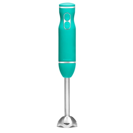 Chefman Multi-Speed Immersion Hand Blender with Stainless Steel Blade, 300W, Turquoise