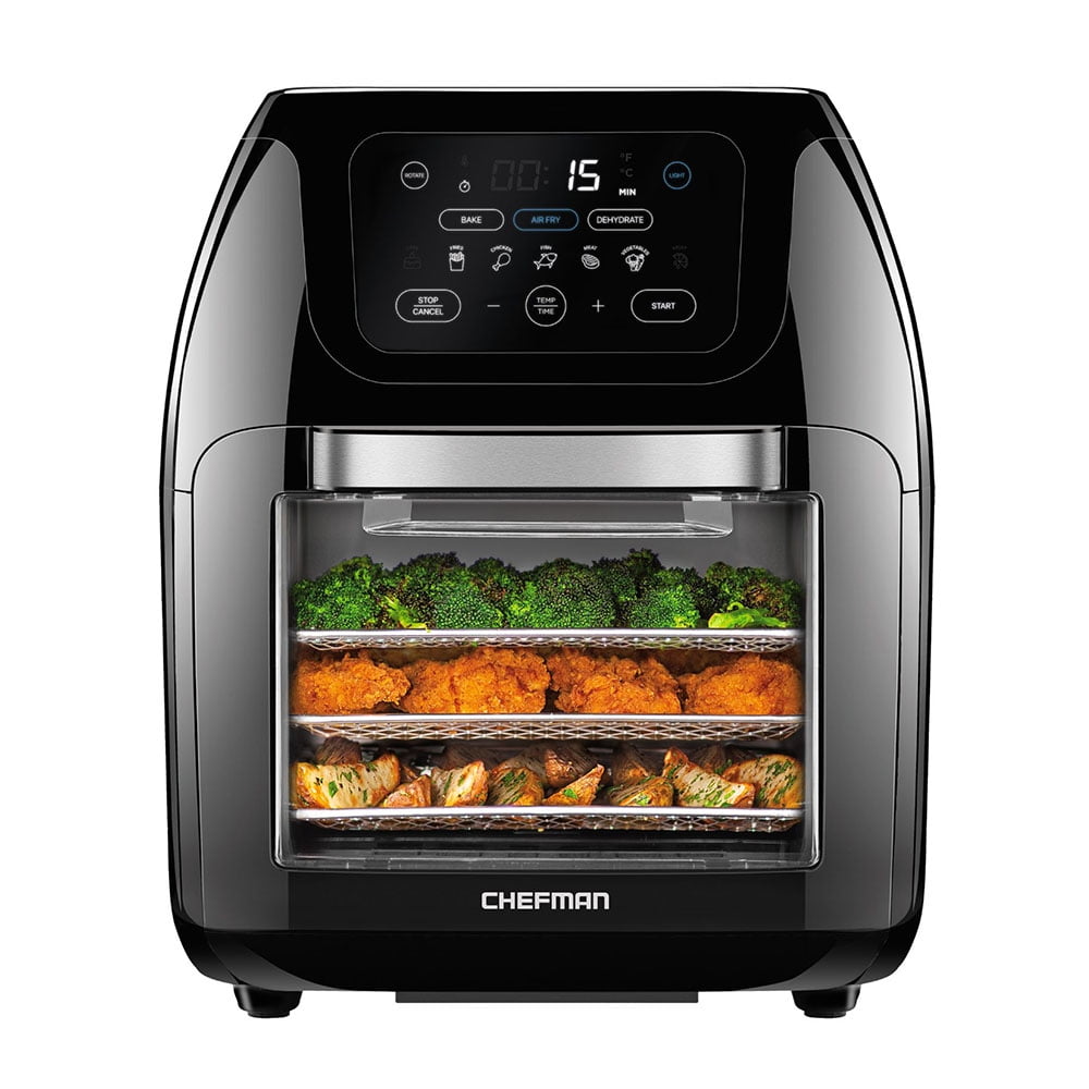 Air Fryers, Gourmia GTF7460 17-in-1 Multi-function, Digital, French Door,  6-Slice Air Fryer Oven - 14 One-Touch Cooking Functions with Convection  Mode - Includes Air Fry Basket, Oven Rack, Baking Pan & Crumb