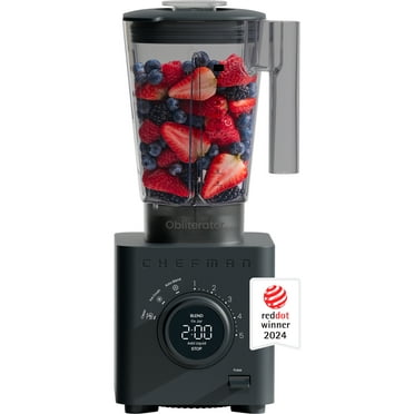 Chefman Obliterator 1380W Professional Blender w/ Auto Blend & 48oz. Tritan Blending Jar – Black, New
