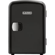 Chefman Mini Fridge, Portable, Makeup, Skincare, 4L Capacity, Warming and Cooling, Black