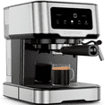 thumbnail image 1 of Chefman RJ54-SS-15-D-AM CraftBrew Espresso Machine, 15-Bar Pump Digital Espresso Maker W/Steam Wand for Latte & Cappuccino, Compact Espresso Coffee Machine W/ 1.5L Re, 1 of 8