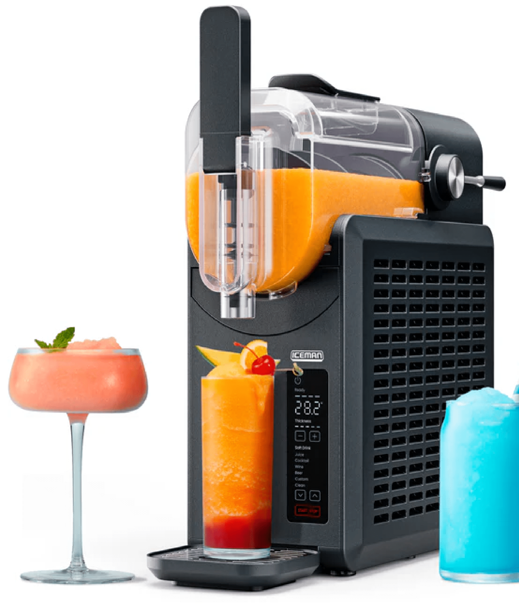 Iceman by Chefman Slush-Ease Slushy Maker with Touchscreen, Black