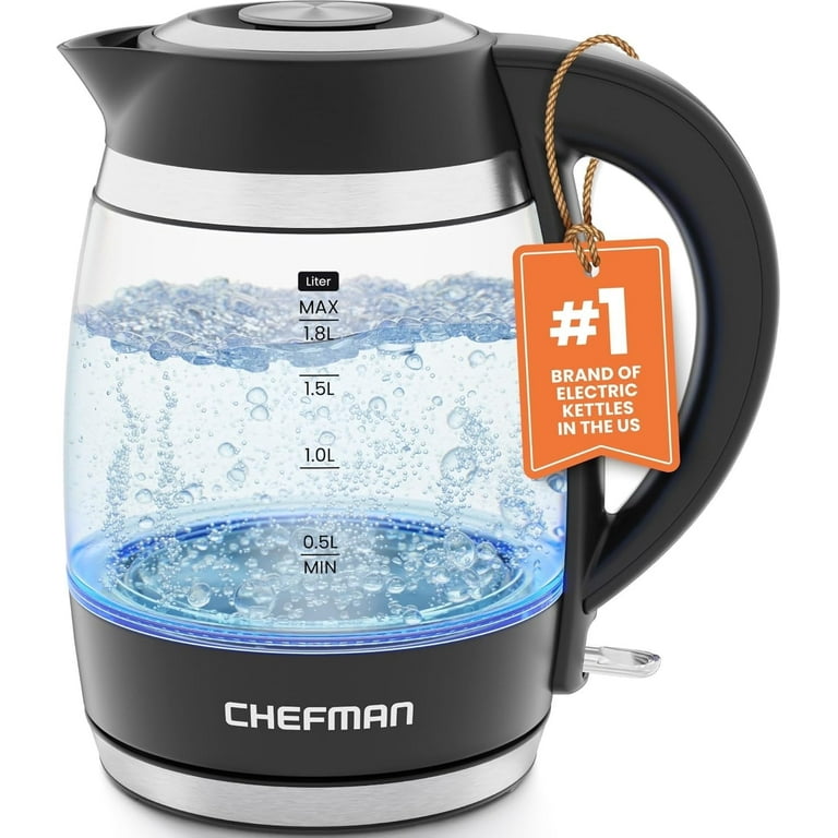 Water Kettle Chef Kettle Chefman Rapid-Boil Cordless Electric