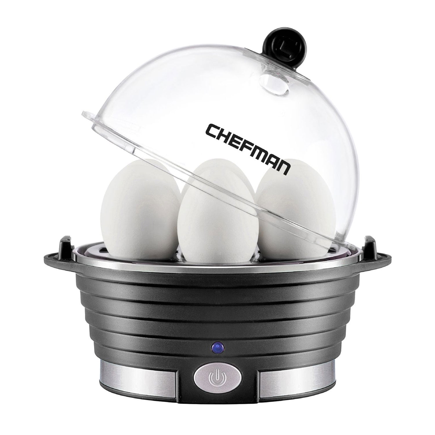 CHEFMAN DOUBLE DECKER EGG COOKER BLACK NEW