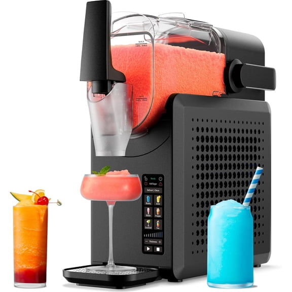 by Chefman Slush-Ease MAX 90oz Slushie Machine, 64oz Liquid Capacity Frozen Drink Maker & Slushy Machine with 5 Presets and LED Display, Perfect for Frozen Margaritas, Frappes, Smoothies