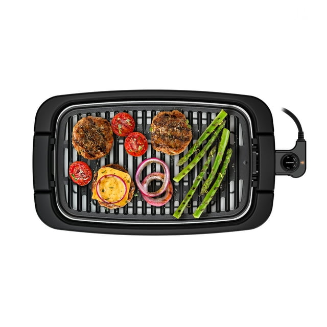 Chefman Smokeless Indoor Electric Grill, Adjustable Temperature Control